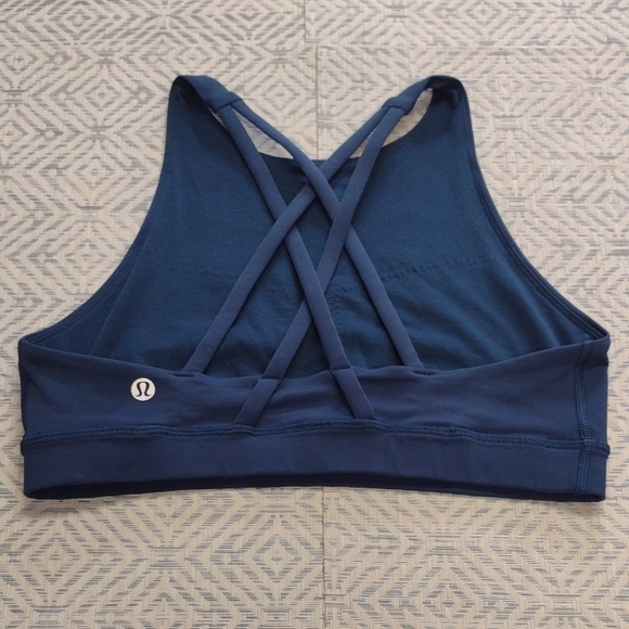 lululemon athletica Other - lululemon athletica Navy Blue Strappy Back Sports Bra